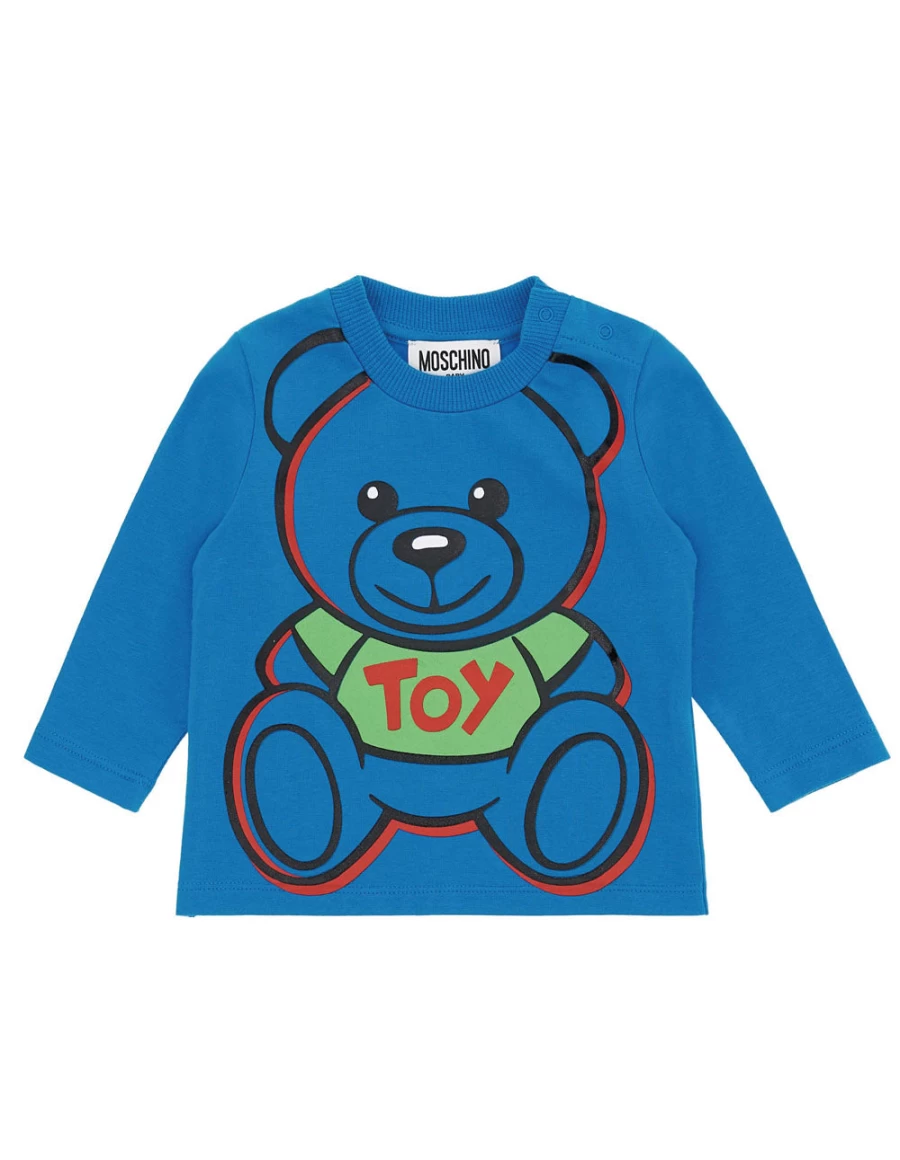 KIDS21 Kids Blue Pop Art Graphic Cotton T-Shirt - Fun Colorful Design for Boys & Girls