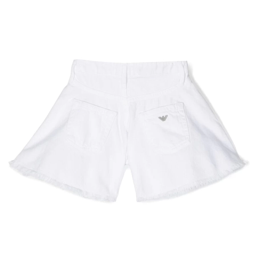 "KIDS21 White Denim Shorts for Kids - Stylish & Comfortable"