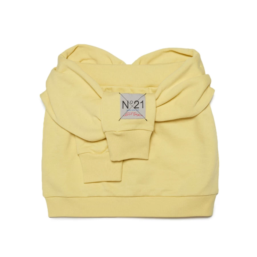"KIDS21 Yellow Logo Skirt for Kids - Stylish & Comfortable"