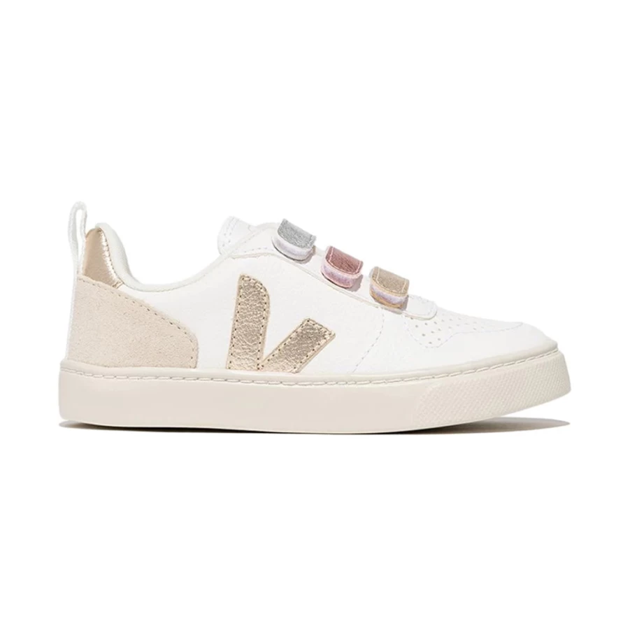 KIDS21 White V-10 Sneakers for Kids - Lightweight & Comfortable