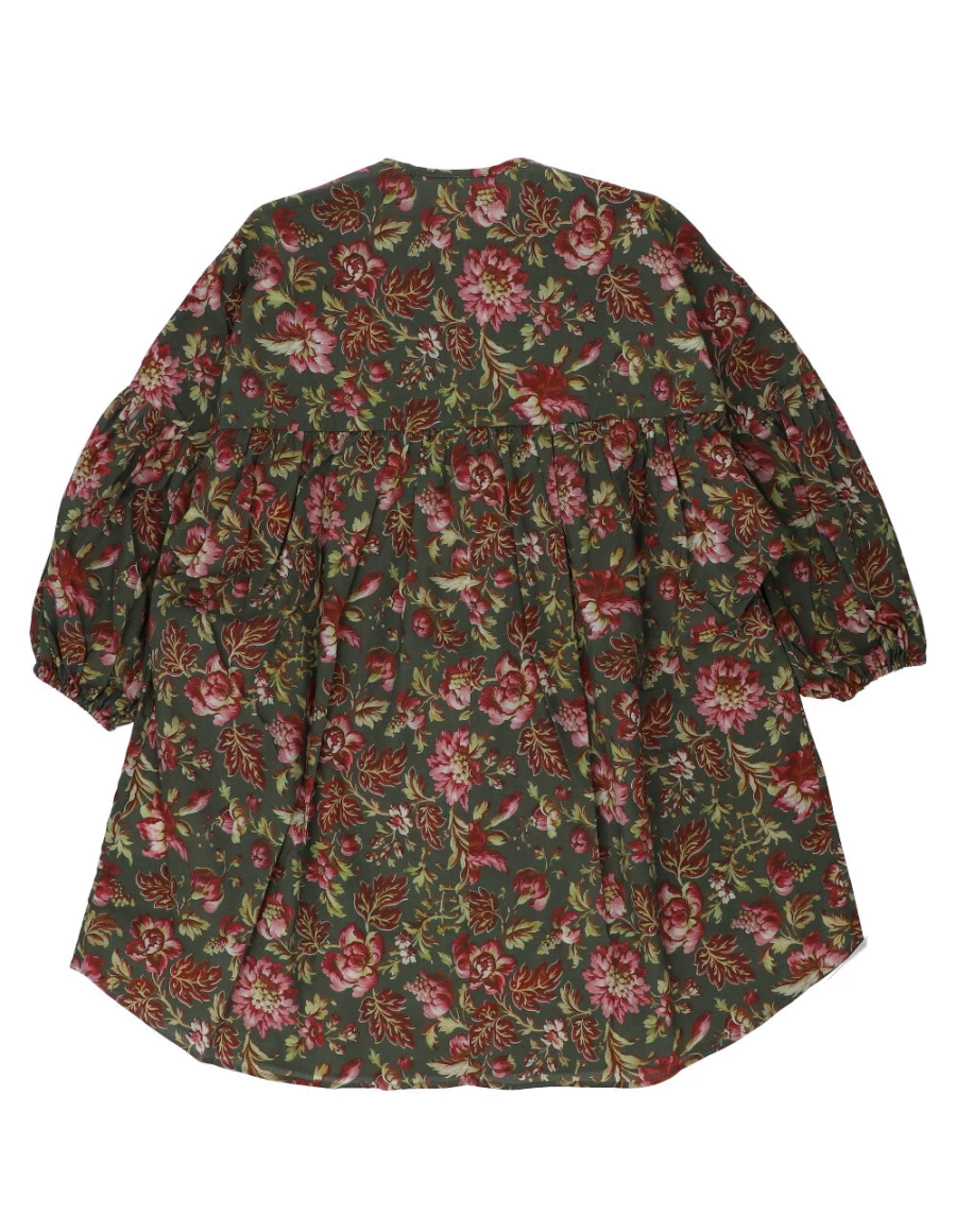 KIDS21 Green Abigail Smock Dress for Kids - Stylish & Comfortable Girls' Dress