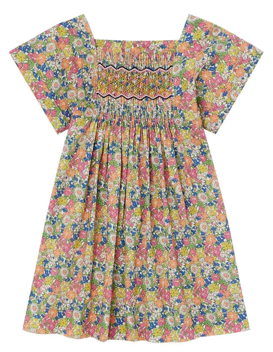 KIDS21 Liberty Dress for Kids - Multi-Colored Floral Print Summer Dress