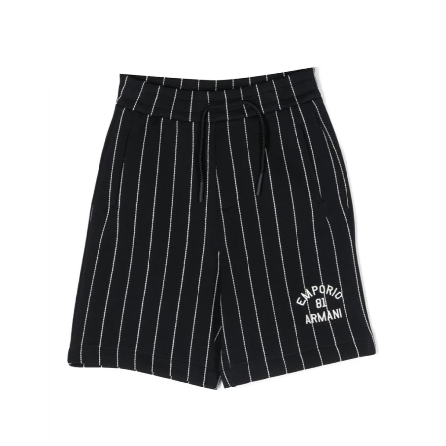KIDS21 Navy Logo Shorts for Kids - Comfortable Cotton Athletic Shorts with Embroidered Design