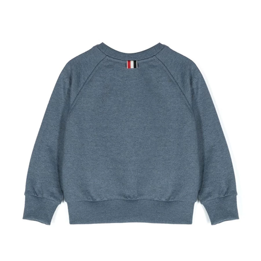 Navy Embroidered Patch Sweatshirt for Kids by KIDS21 - Stylish & Comfortable Design