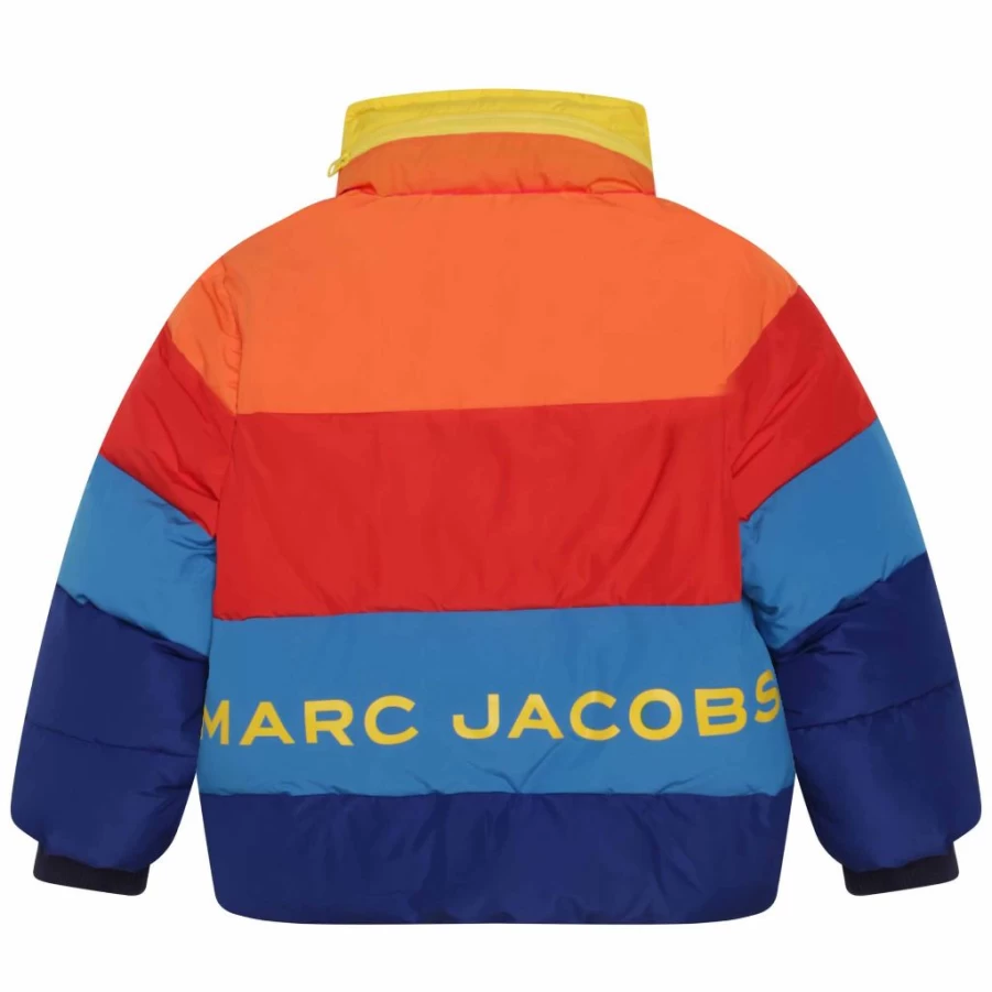 "KIDS21 Multi-Colored Colour Block Puffer Jacket for Kids – Stylish Winter Coat"
