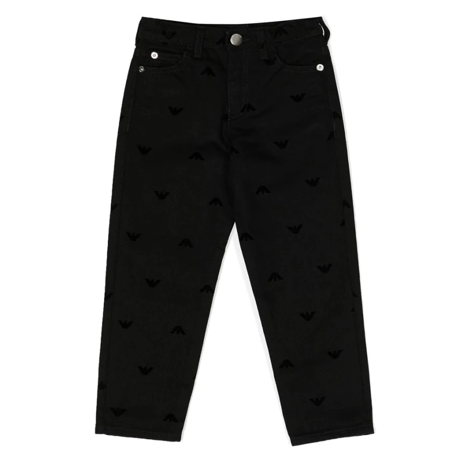 "KIDS21 Black Denim Trousers for Kids - Stylish & Comfortable Jeans"