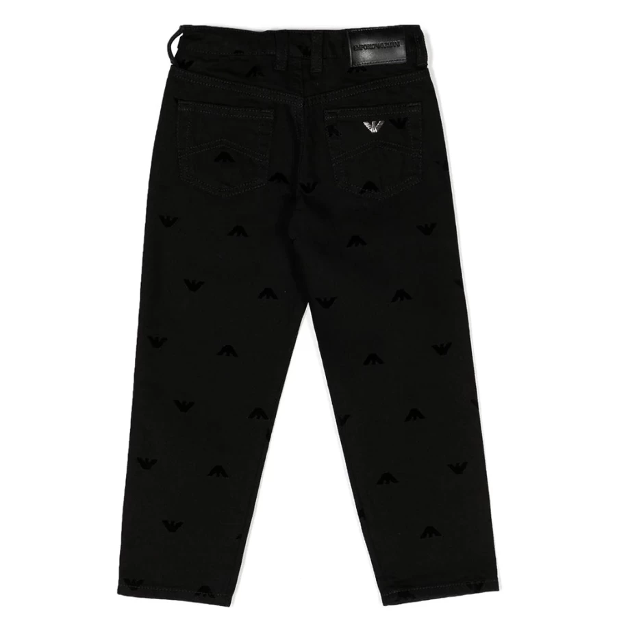"KIDS21 Black Denim Trousers for Kids - Stylish & Comfortable Jeans"