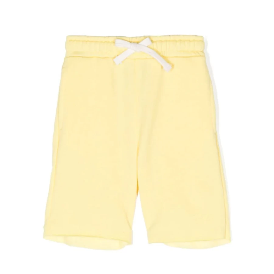 "KIDS21 Yellow Drawstring Track Shorts for Kids - Comfortable Athletic Running Shorts"