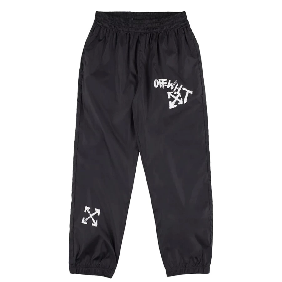 KIDS21 Black Paint Script Jogger Pants for Kids - Stylish Comfortable Sweatpants