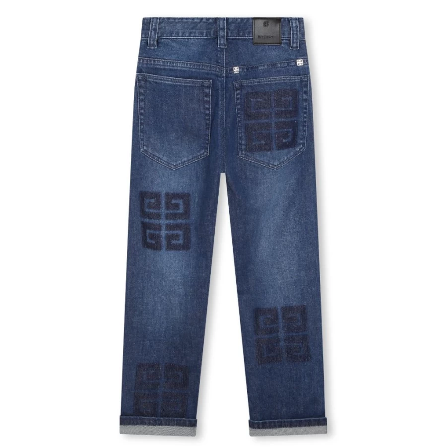 KIDS21 Boys' Indigo Four G Logo Denim Jeans for Kids