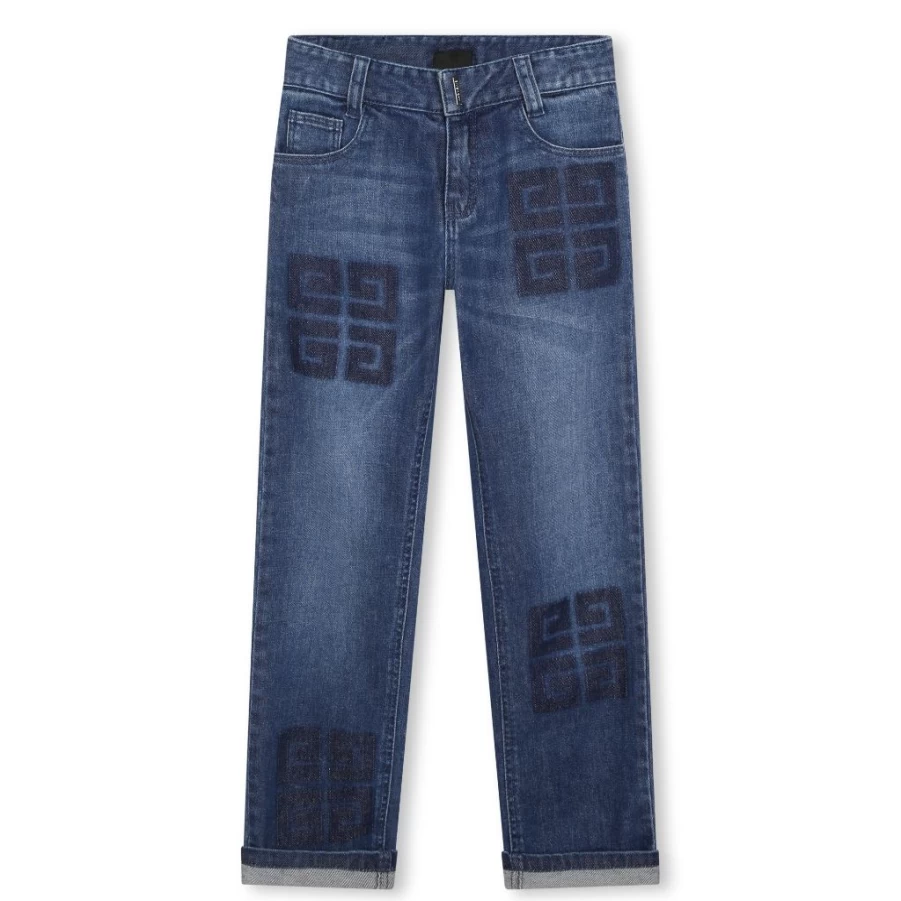 KIDS21 Boys' Indigo Four G Logo Denim Jeans for Kids