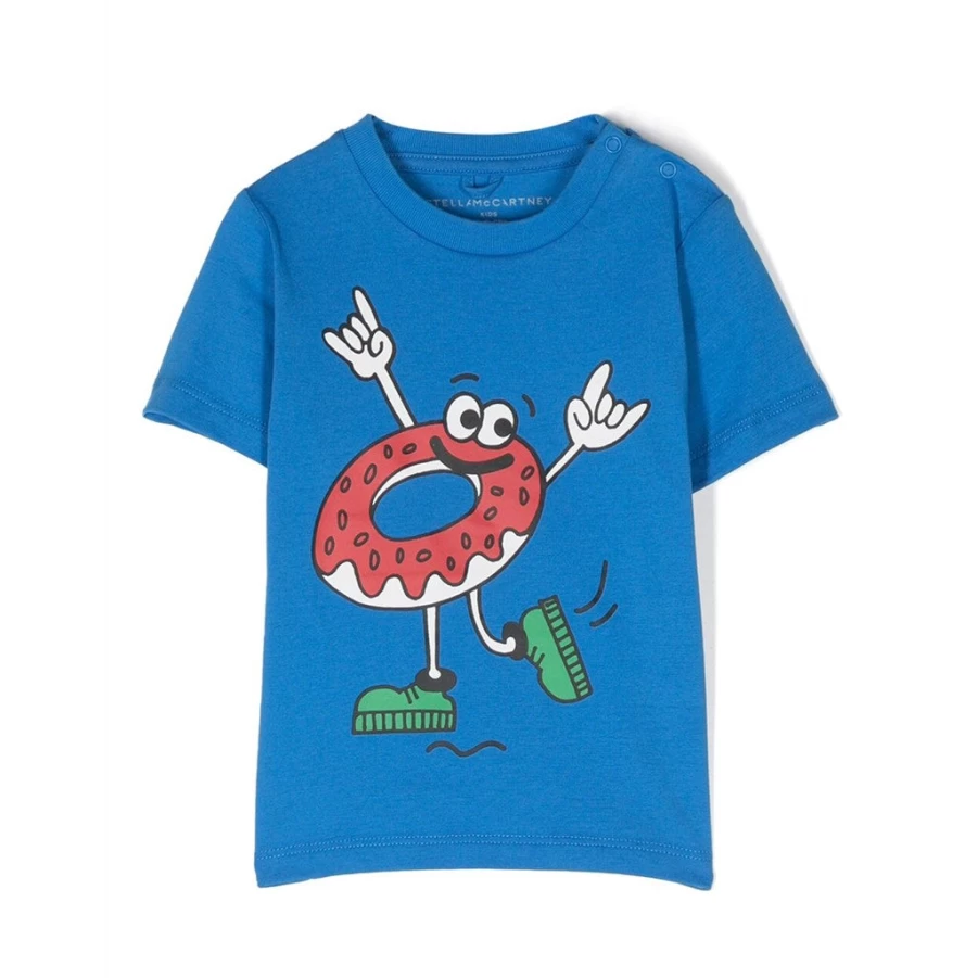 "KIDS21 Blue Graphic T-Shirt for Kids - Stylish & Comfortable Cotton Tee"