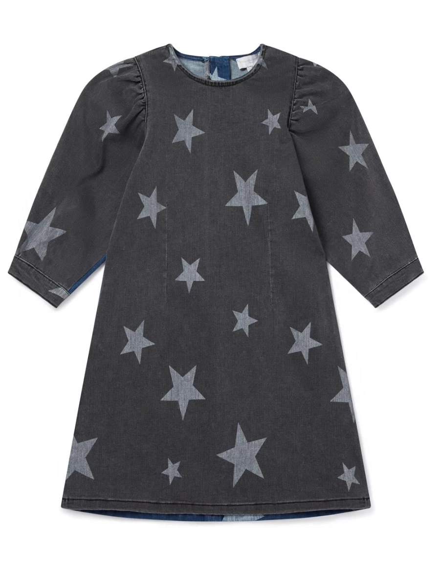 KIDS21 Multi-Colored Bleached Stars Dress for Kids - Stylish & Comfortable