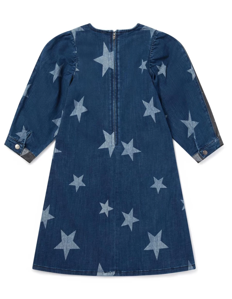KIDS21 Multi-Colored Bleached Stars Dress for Kids - Stylish & Comfortable
