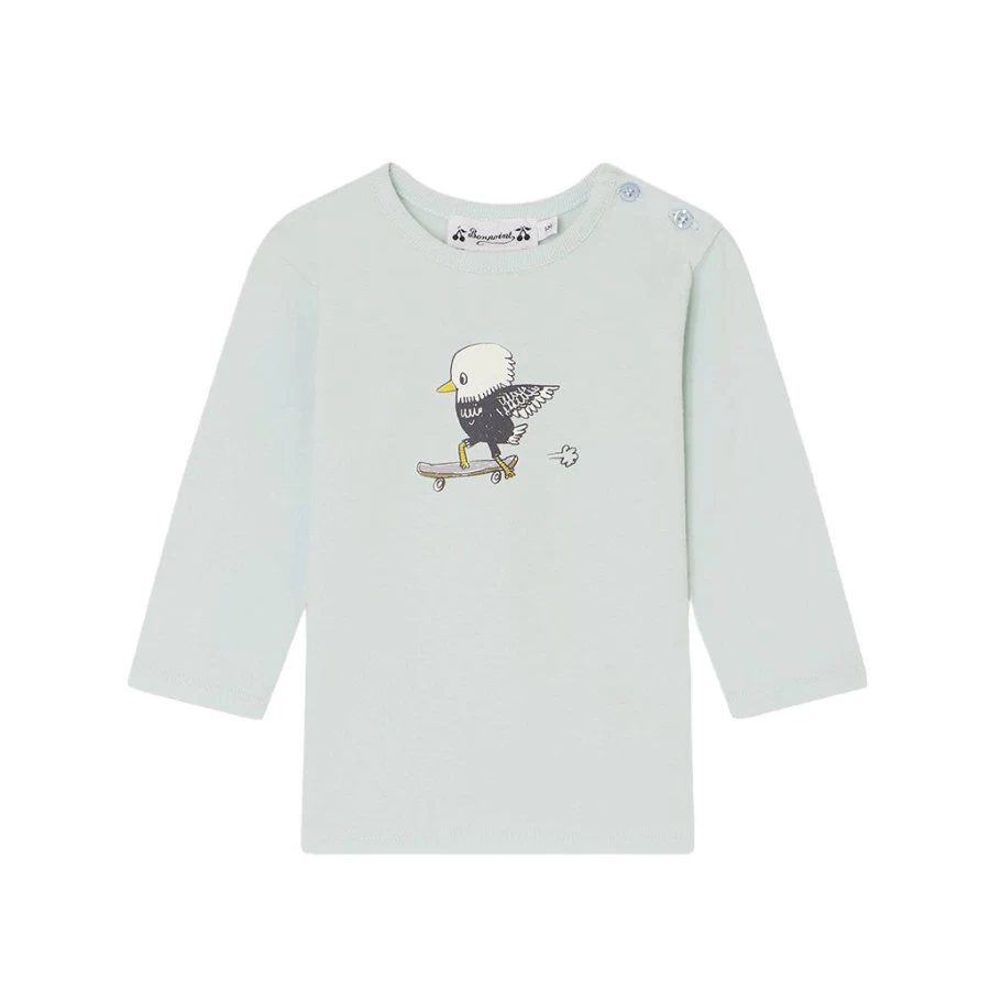 "KIDS21 Light Blue Tahsin Graphic T-Shirt for Kids - Soft Cotton Casual Tee"