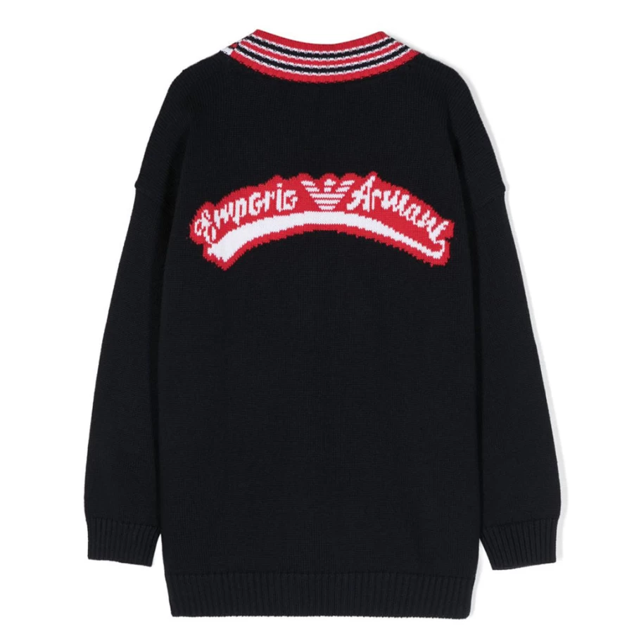 KIDS21 Navy Logo Cardigan for Kids - Stylish & Comfortable Knitwear