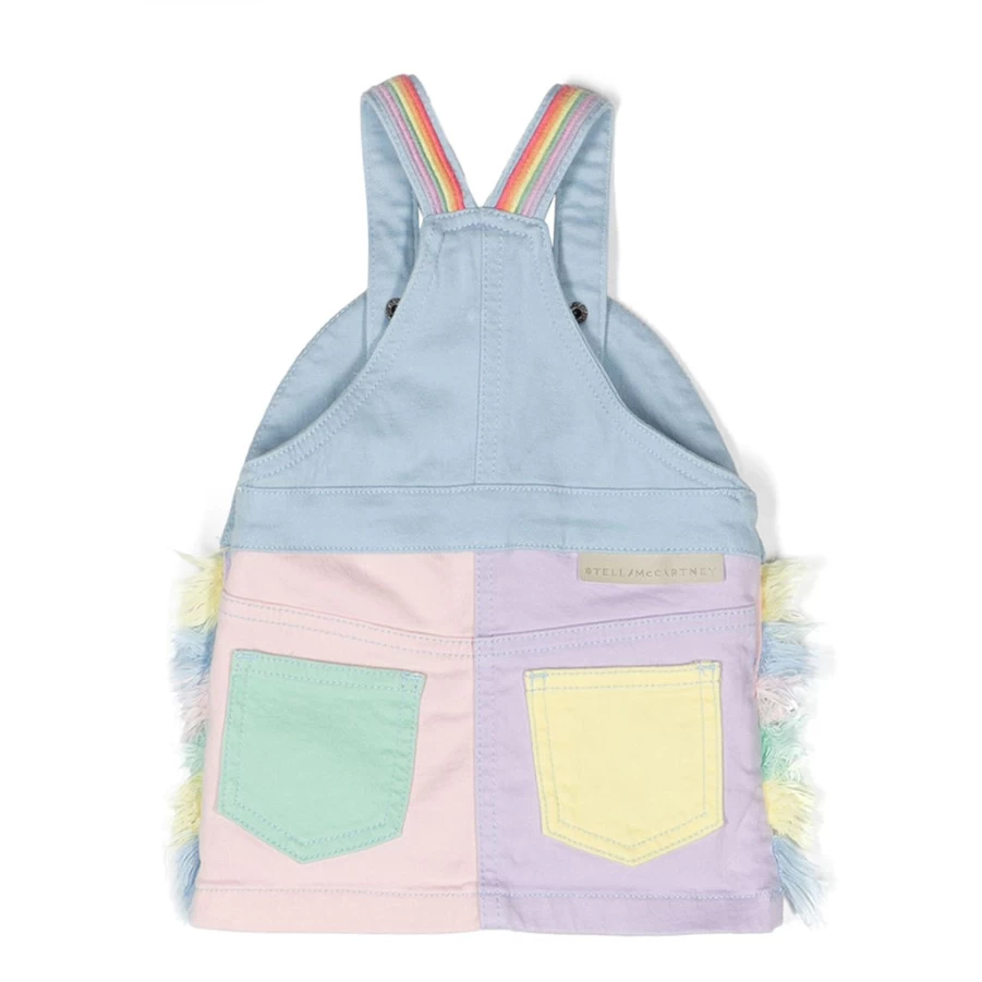 "KIDS21 Multi-Colored Rainbow Overalls for Kids - Stylish & Comfortable"