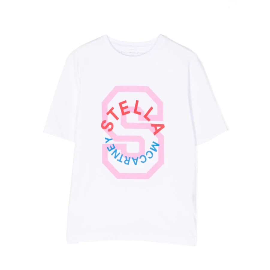 KIDS21 White Graphic Logo T-Shirt for Kids - Soft Cotton Casual Tee