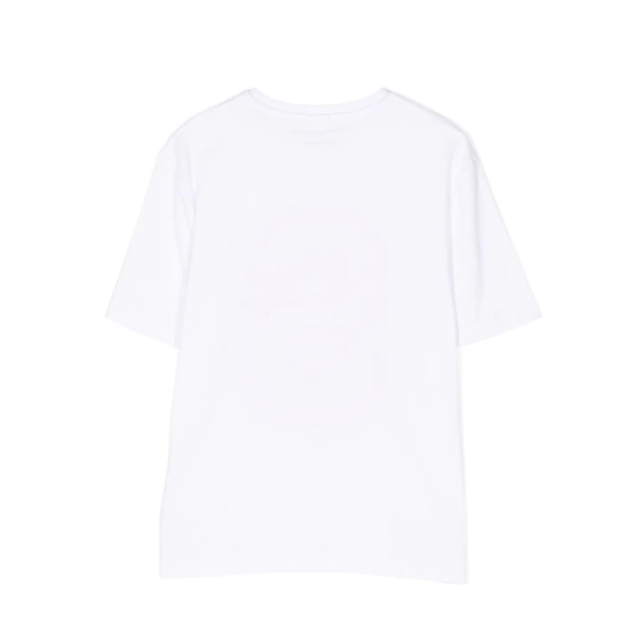 KIDS21 White Graphic Logo T-Shirt for Kids - Soft Cotton Casual Tee