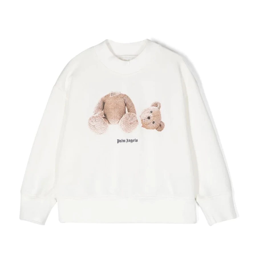 "KIDS21 White Bear Sweatshirt for Kids - Cozy & Cute Animal Hoodie"