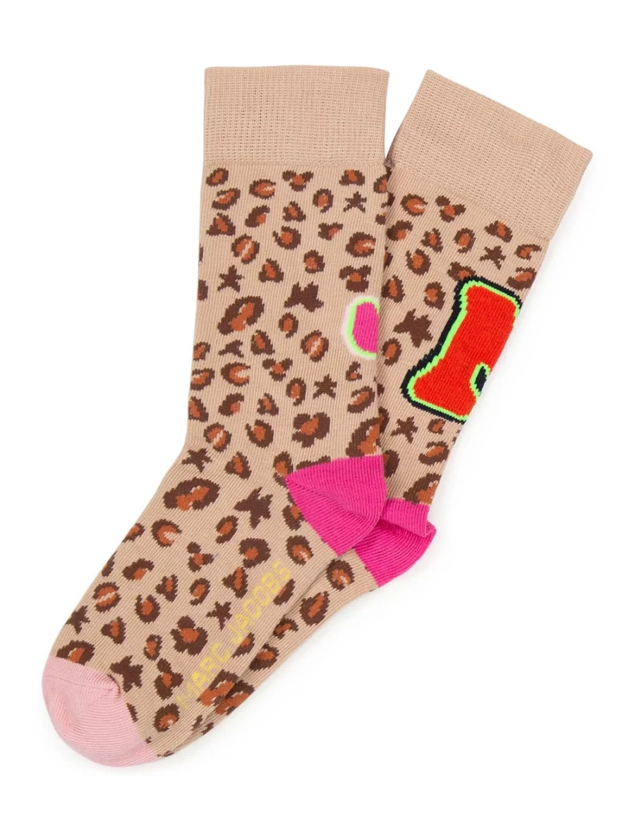 "KIDS21 Cheetah Print Brown Socks for Kids – Fun Animal Design"