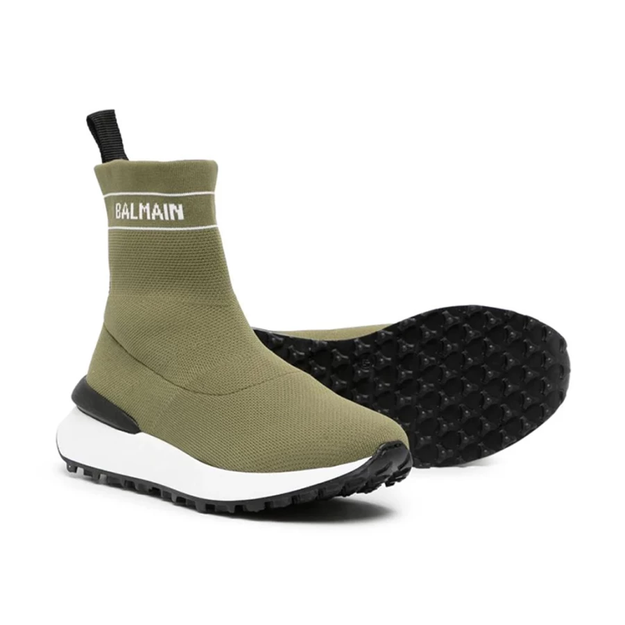 KIDS21 Green Logo Trainers for Kids - Stylish Comfortable Sneakers