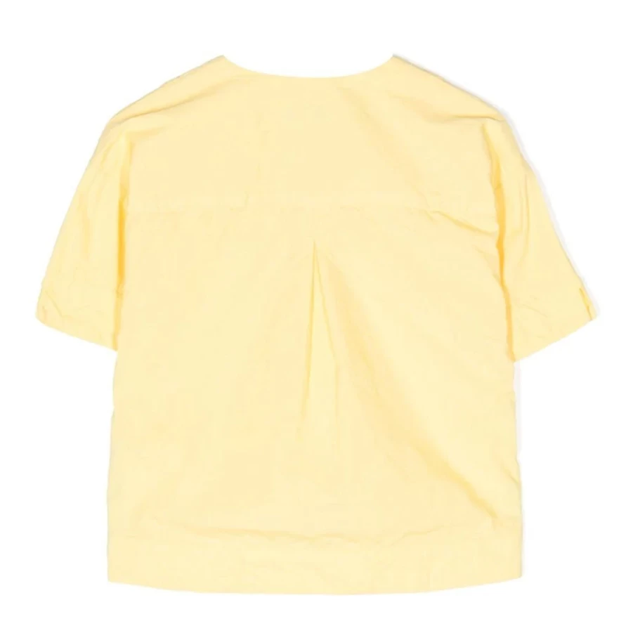KIDS21 Yellow Split Neck Short Sleeve T-Shirt for Kids