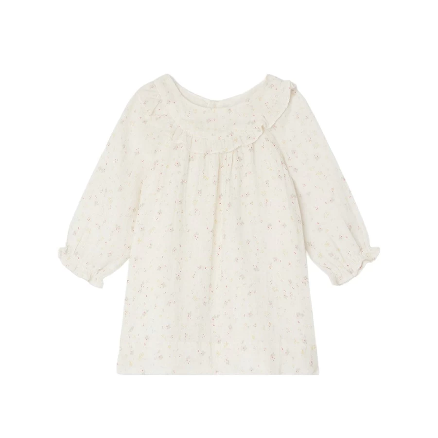 KIDS21 Ivory Divina Dress for Girls - Elegant Lace Flower Girl Dress