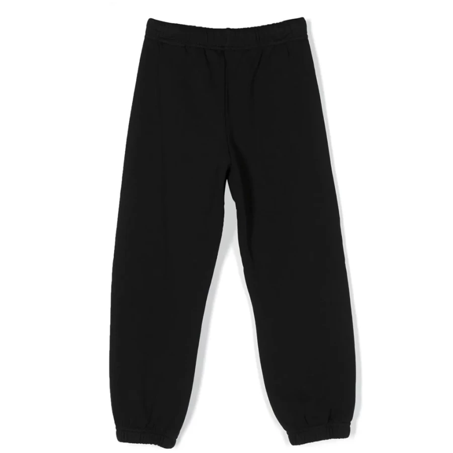 KIDS21 Classic Black Overlogo Sweatpants for Kids - Comfortable Cotton Joggers