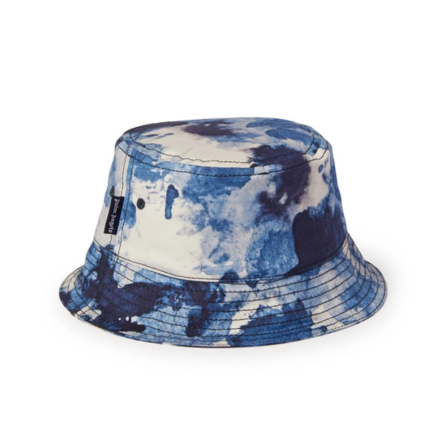 KIDS21 Blue Tie-Dye Bucket Hat for Kids - Stylish & Comfortable Summer Sun Hat