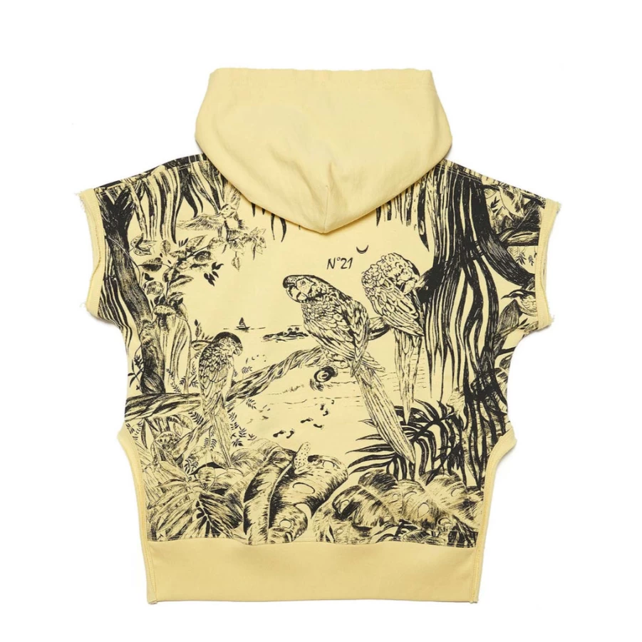 "KIDS21 Yellow Graphic Print Sweatshirt for Kids - Trendy & Comfortable"