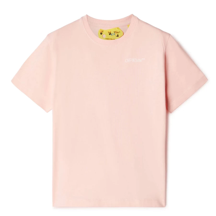 KIDS21 Pink Classic Arrow Tab T-Shirt for Kids - Soft Cotton Short Sleeve Tee