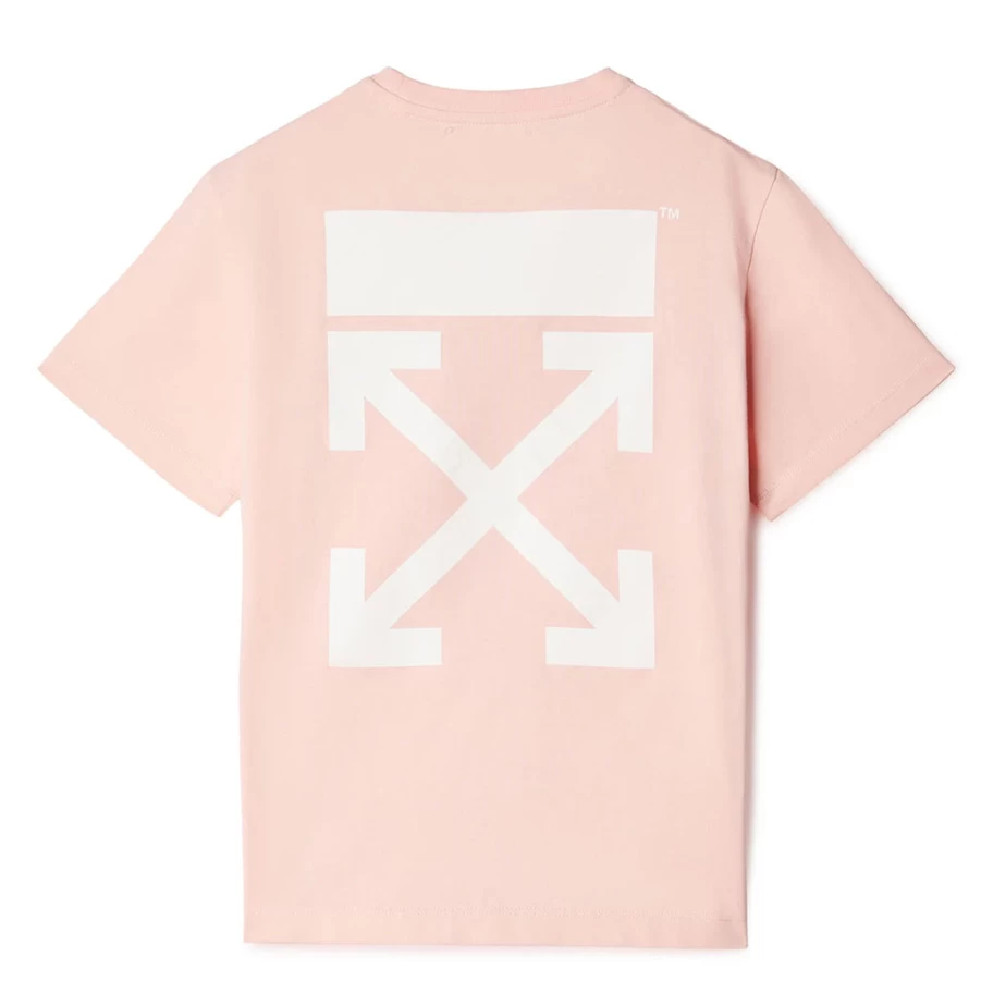 KIDS21 Pink Classic Arrow Tab T-Shirt for Kids - Soft Cotton Short Sleeve Tee