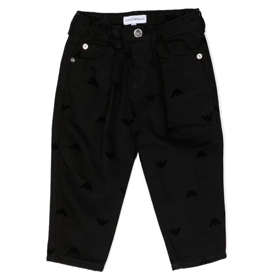 "KIDS21 Black Denim Trousers for Kids - Stylish & Comfortable Jeans"
