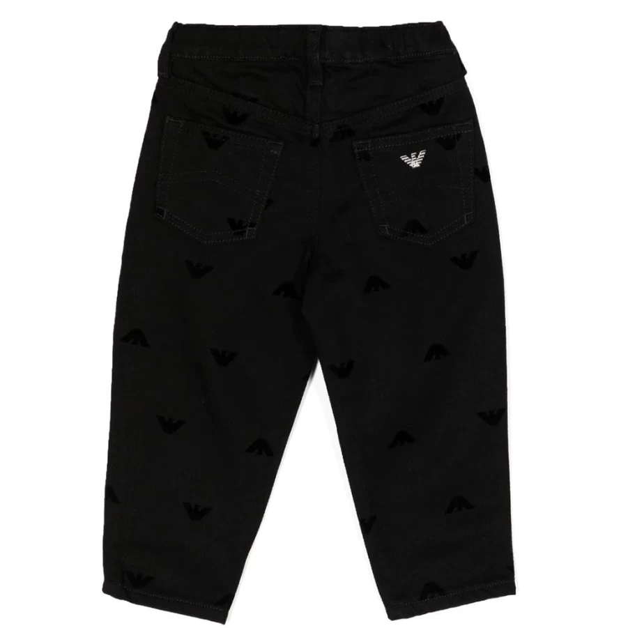 "KIDS21 Black Denim Trousers for Kids - Stylish & Comfortable Jeans"