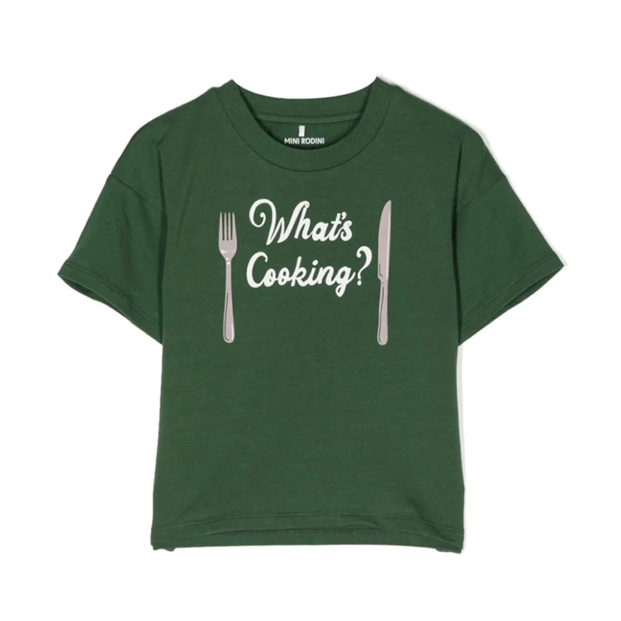 "KIDS21 Green What's Cooking Graphic T-Shirt for Kids"