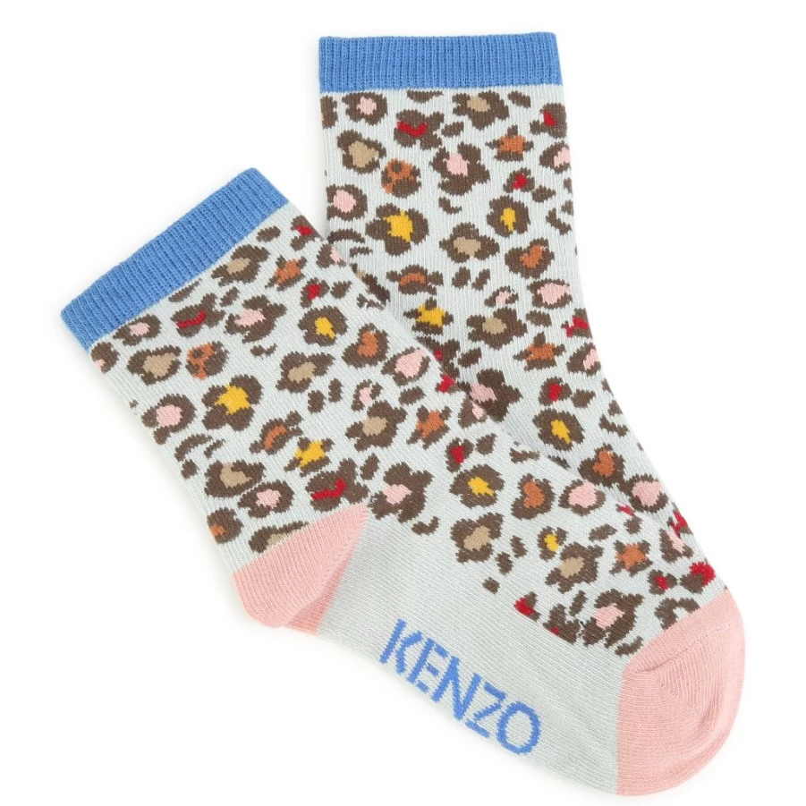"KIDS21 Multi-Colored Leopard Print Socks for Kids – Fun & Comfortable"