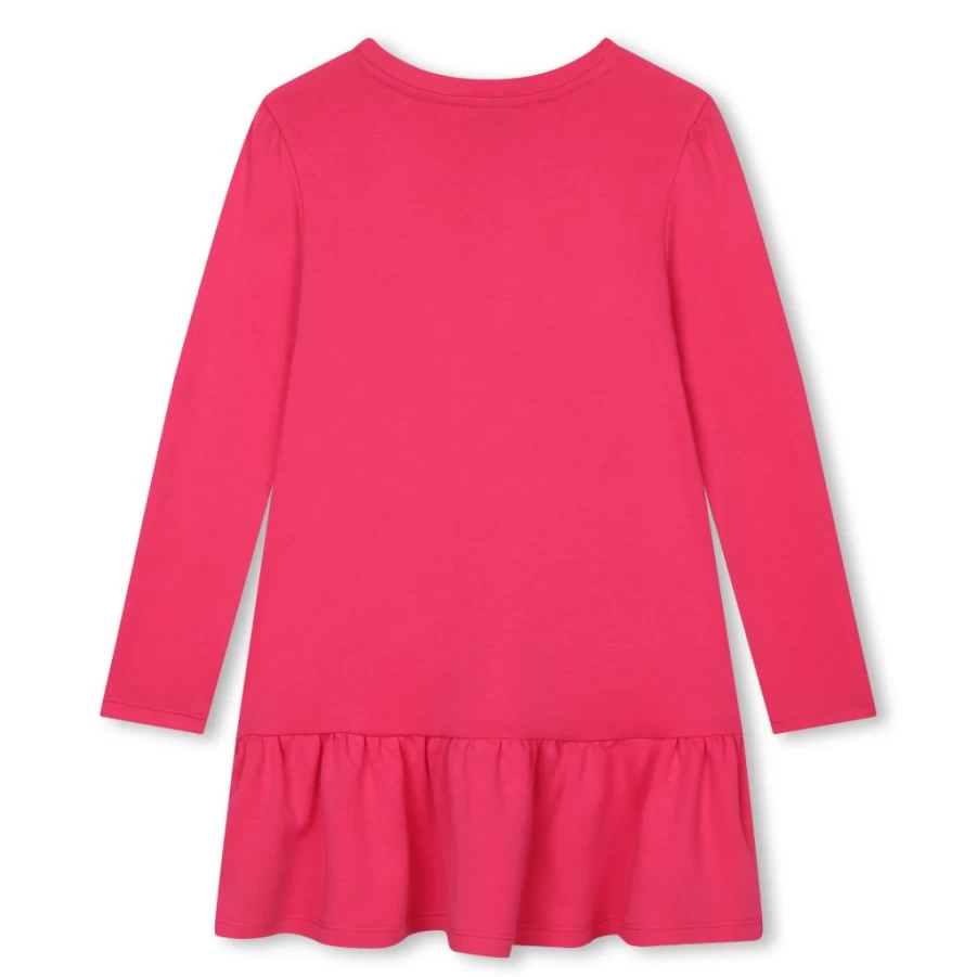 KIDS21 Fuchsia Tote Bag T-Shirt Dress for Kids - Stylish & Comfortable Casual Wear