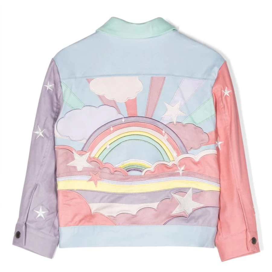 KIDS21 Multi-Colored Suede Jacket for Kids - Vibrant & Stylish Outerwear