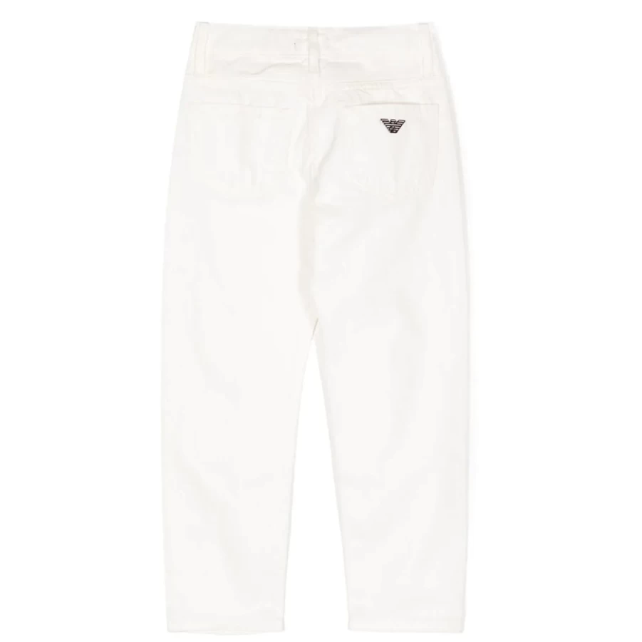 "KIDS21 White Denim Trousers for Kids - Stylish & Comfortable Jeans"