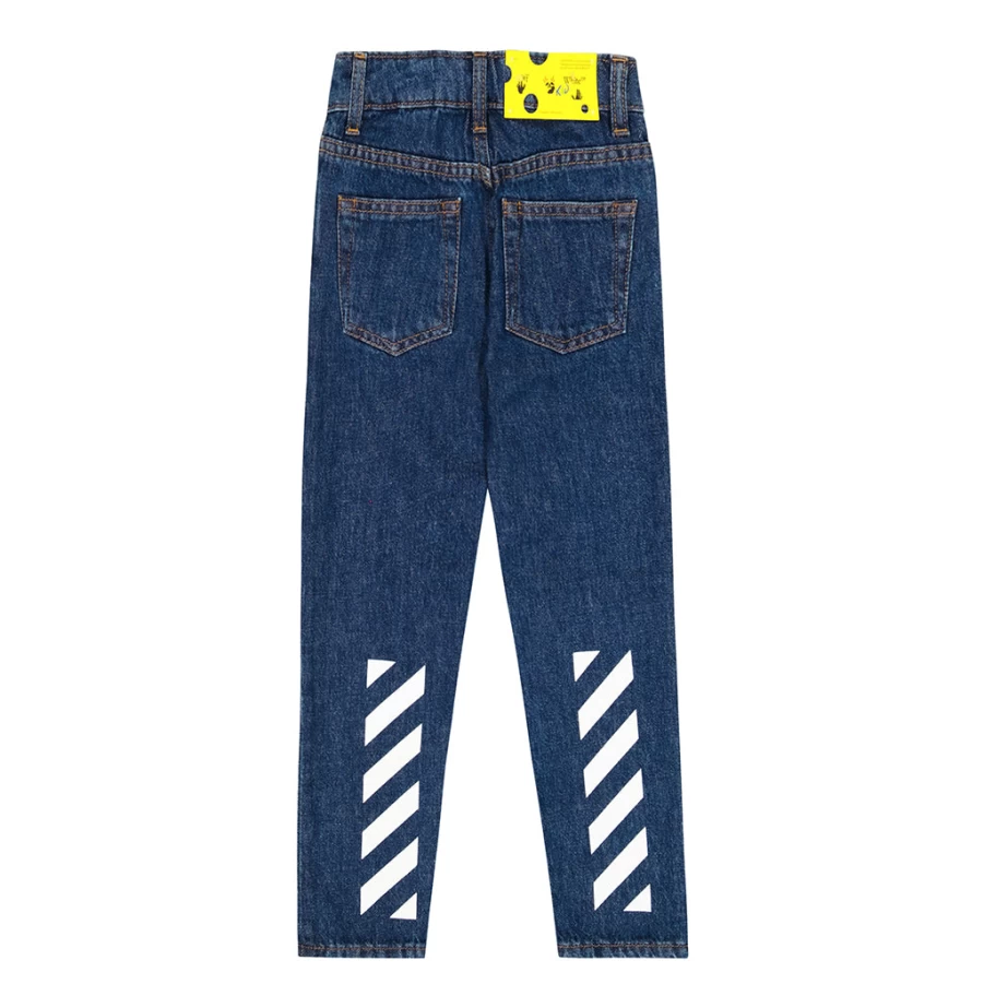 KIDS21 Indigo Logo Jeans for Kids - Stylish Denim with Branded Logo Design