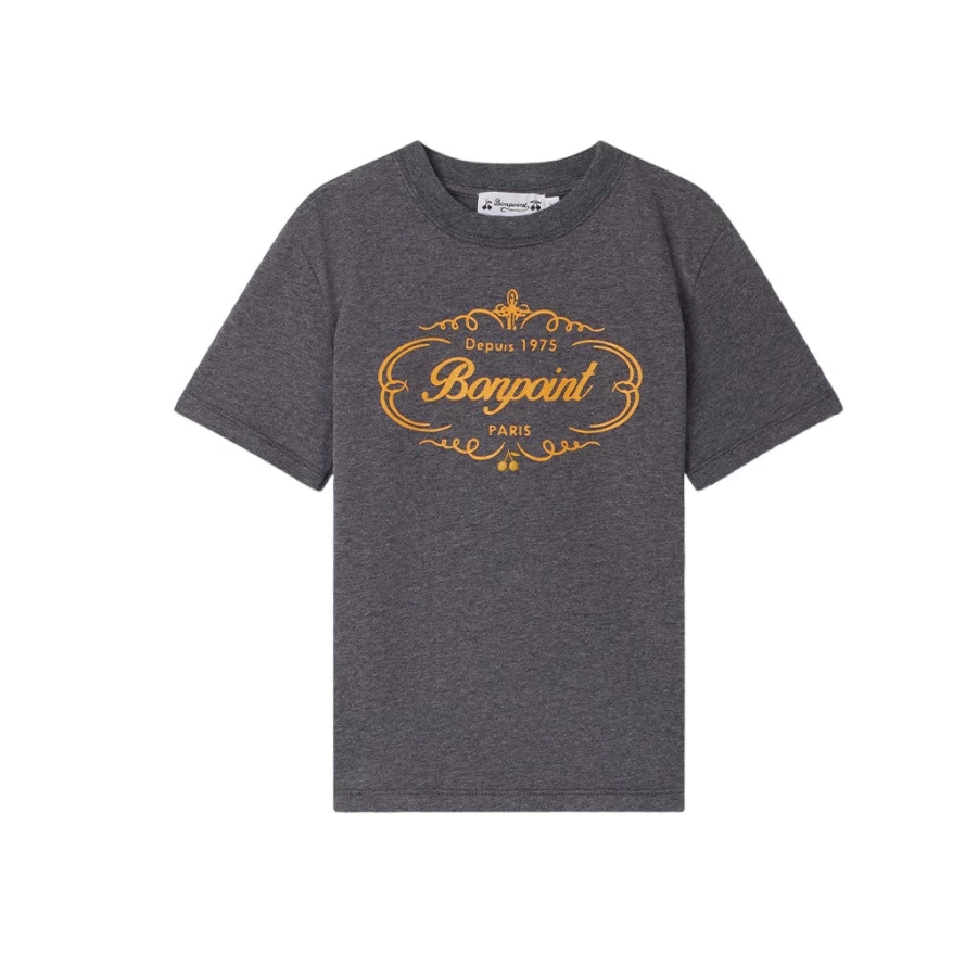 KIDS21 Grey Thibald Graphic T-Shirt for Kids - Soft Cotton Casual Tee