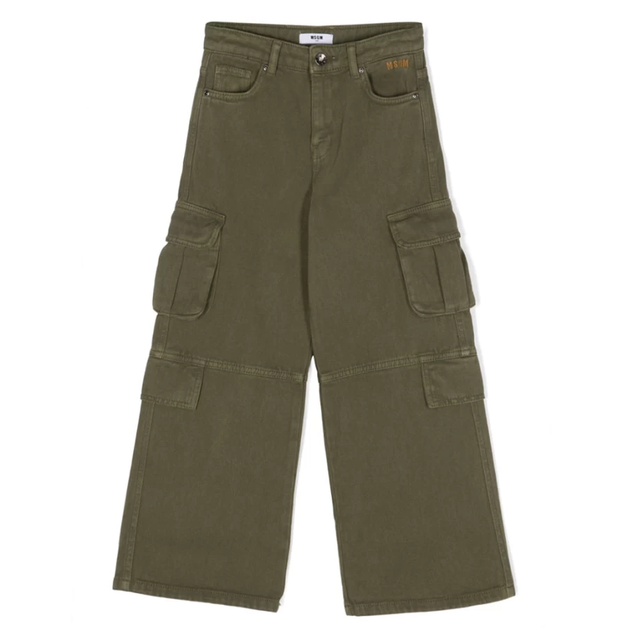 "KIDS21 Khaki Cargo Trousers for Kids - Durable and Stylish"