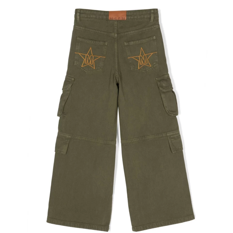 "KIDS21 Khaki Cargo Trousers for Kids - Durable and Stylish"