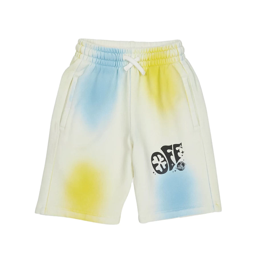 "KIDS21 Multi-Colored Spray Paint Sweat Shorts for Kids"