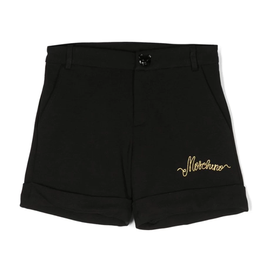 KIDS21 Black Logo Shorts for Kids - Stylish & Comfortable Boys and Girls Athletic Shorts