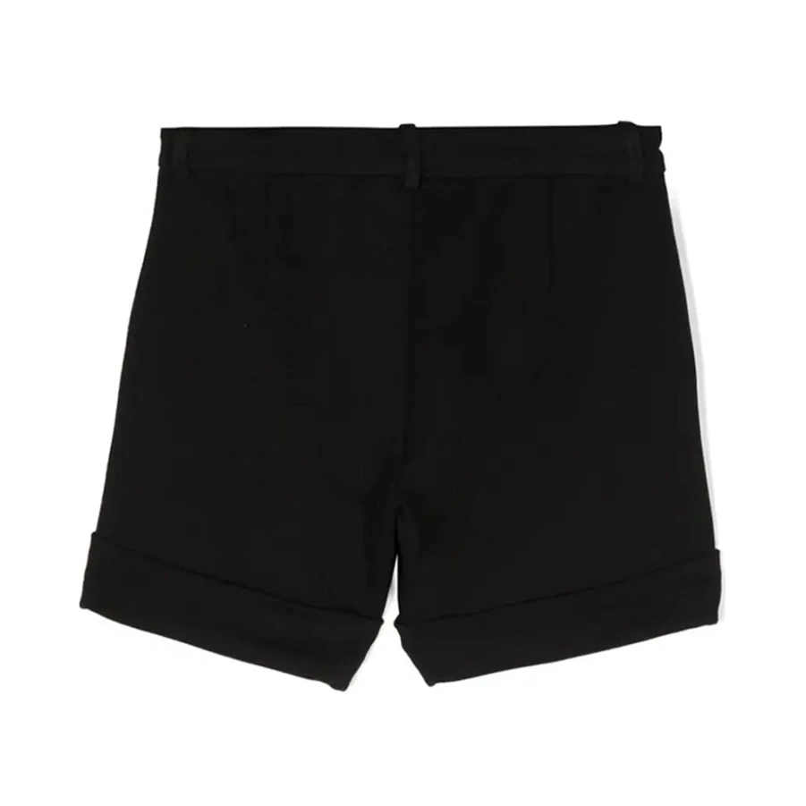 KIDS21 Black Logo Shorts for Kids - Stylish & Comfortable Boys and Girls Athletic Shorts