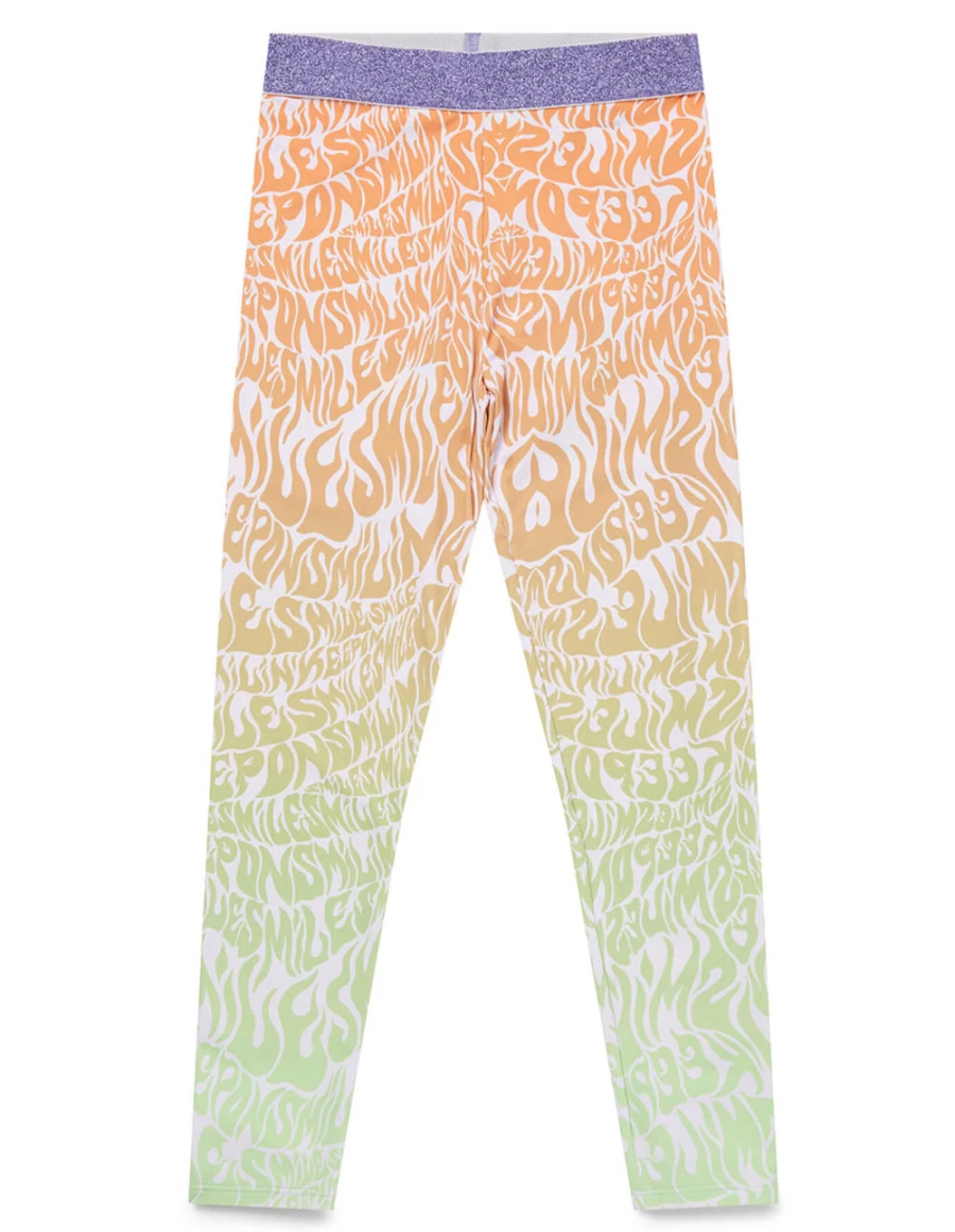 "KIDS21 Multi-Colored Keep On Smiling Leggings for Kids - Fun & Comfortable"
