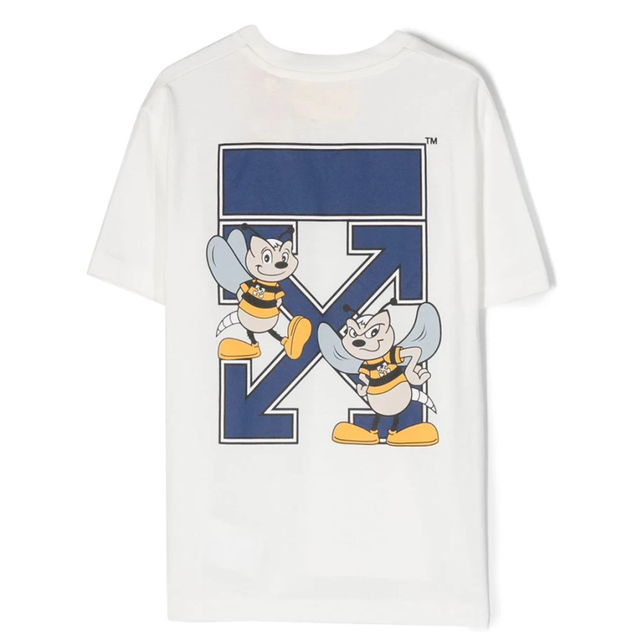 KIDS21 Arrow Mascotte Cotton T-Shirt for Kids - White
