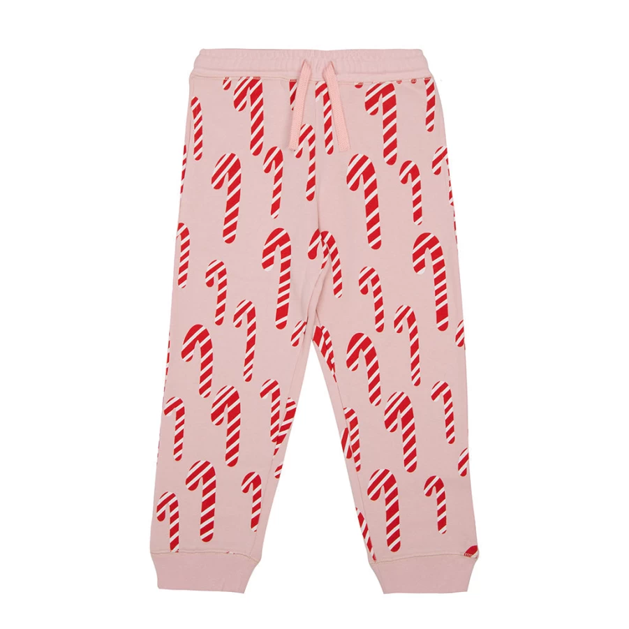 KIDS21 Multi-Colored Candy Canes Joggers for Kids - Festive Holiday Pants